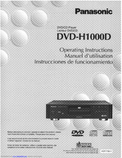 Panasonic DVD-H1000 Operating Instructions Manual