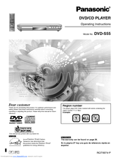 Panasonic DVD-S55 Operating Instructions Manual
