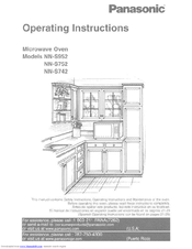Panasonic NNS742BF Operating Instructions Manual