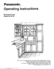 Panasonic NNS758WA Operating Instructions Manual