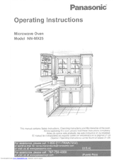Panasonic NN-MX25 Operating Instructions Manual