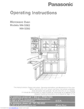 Panasonic NNS592S - MICROWAVE Operating Instructions Manual