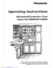 Panasonic NNC988W - MICROWAVE CONV. OVEN Operating Instructions Manual