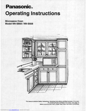 Panasonic NN-S558BA Operating Instructions Manual