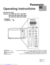 Panasonic NN-S950BA Operating Instructions Manual