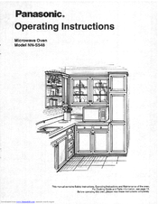 Panasonic NN-S548 Operating Instructions Manual