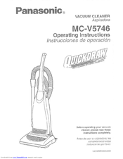 Panasonic Quickdraw MC-V5746 Operating Instructions Manual