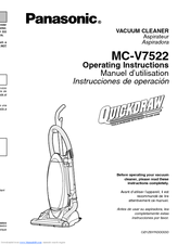 Panasonic Quickdraw MC-V7522 Operating Instructions Manual