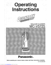 Panasonic Quickdraw MC-V5725 Operating Instructions Manual