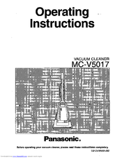 Panasonic MCV5017 - UPRIGHT VACUUM-QKDR Operating Instructions Manual