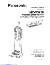 Panasonic Quickdraw M-CV5750 Operating Manual