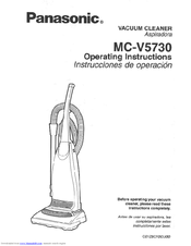 Panasonic MCV5730 - UPRIGHT VACUUM Operating Instructions Manual