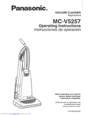 Panasonic MCV5257 - UPRIGHT VACUUM Operating Instructions Manual