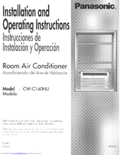 Panasonic CW-C140NU Installation And Operating Instructions Manual