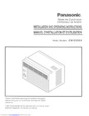 Panasonic CW-C50GU Installation And Operating Instructions Manual