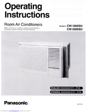 Panasonic CW-1805SU Operating Instructions Manual