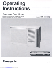 Panasonic CW-1406BU Operating Instructions Manual