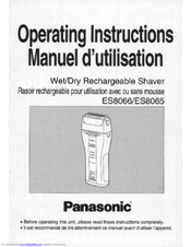 Panasonic ES-8066 Operating Instructions Manual