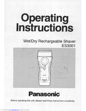 Panasonic ES-3001AP Operating Instructions Manual
