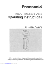 Panasonic ES-4001 Manuals | ManualsLib