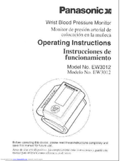 Panasonic Precise Logic EW3012 Operating Instructions Manual
