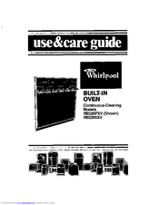 Whirlpool RB220PXV Use & Care Manual