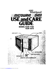 Whirlpool RJM 1870 Use And Care Manual