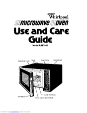 Whirlpool RJM 7800 Use And Care Manual