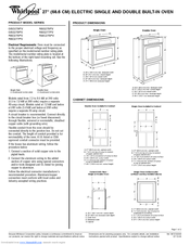 Whirlpool RMC275PV Series Dimension Manual