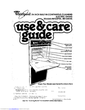 Whirlpool RB130PXK Use & Care Manual