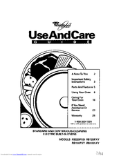 Whirlpool RBIOOPXY Use And Care Manual