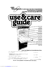 Whirlpool RB170PXL3 Use & Care Manual