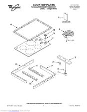 Whirlpool RS696PXGB7 Cooktop Parts