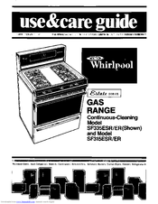 Whirlpool Estate SF335ESR/ER Use & Care Manual