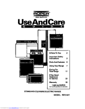 Whirlpool FEP310Y Use And Care Manual