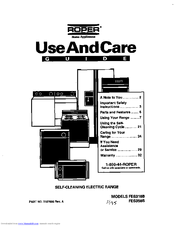 Whirlpool FES310B Use And Care Manual