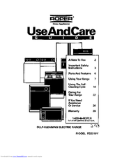 Whirlpool FES310Y Use And Care Manual