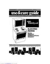 Whirlpool RE953PXP Use & Care Manual