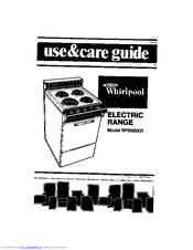 Whirlpool RF0100XR Use & Care Manual