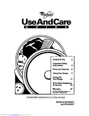 Whirlpool RF3020XY Use And Care Manual
