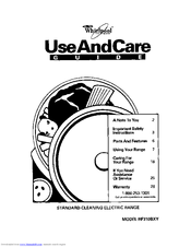 Whirlpool RF310BXY Use And Care Manual