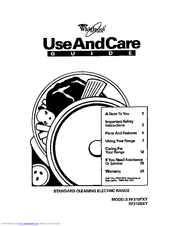 Whirlpool RF31OBXY Use And Care Manual