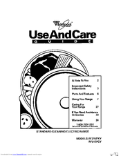 Whirlpool RF315PXY Use And Care Manual