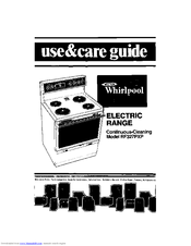 Whirlpool RF327PXP Use & Care Manual