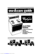 Whirlpool RF333PXVT Use & Care Manual