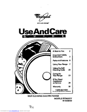Whirlpool RF3600XY Use And Care Manual