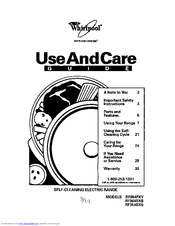 Whirlpool RF354BXB Use And Care Manual