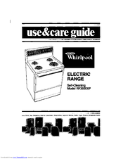 Whirlpool RF3600XP Use & Care Manual