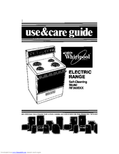 Whirlpool RF360BX Use And Care Manual
