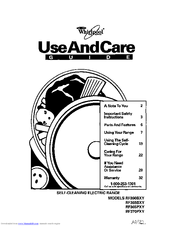 Whirlpool RF365BXY Use And Care Manual